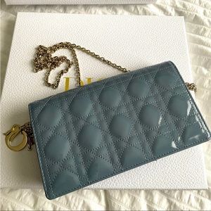 Lady Dior pouch in cloud blue!